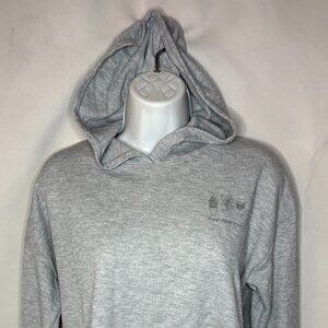 Women's American Eagle Size XXS - Gray Thermal Plant Mom Hooded Long Sleeve Top